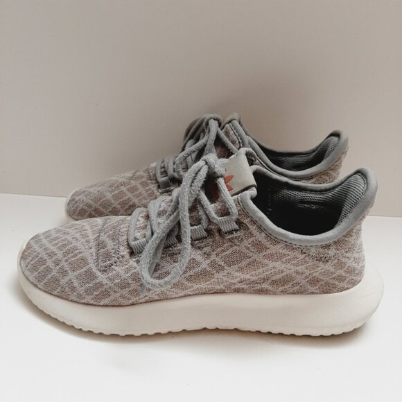 ADIDAS Originals Tubular Shadow Athletic Shoe Light Brown Tan Gray Women's Sz 6 - Picture 7 of 16
